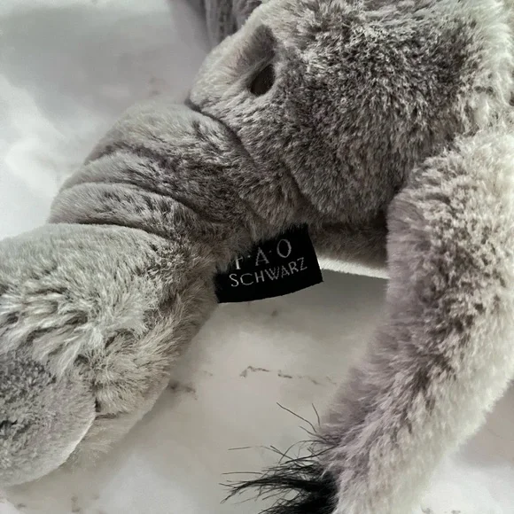 FAO Schwarz Soft Gray Elephant Plush - Picture 4 of 10